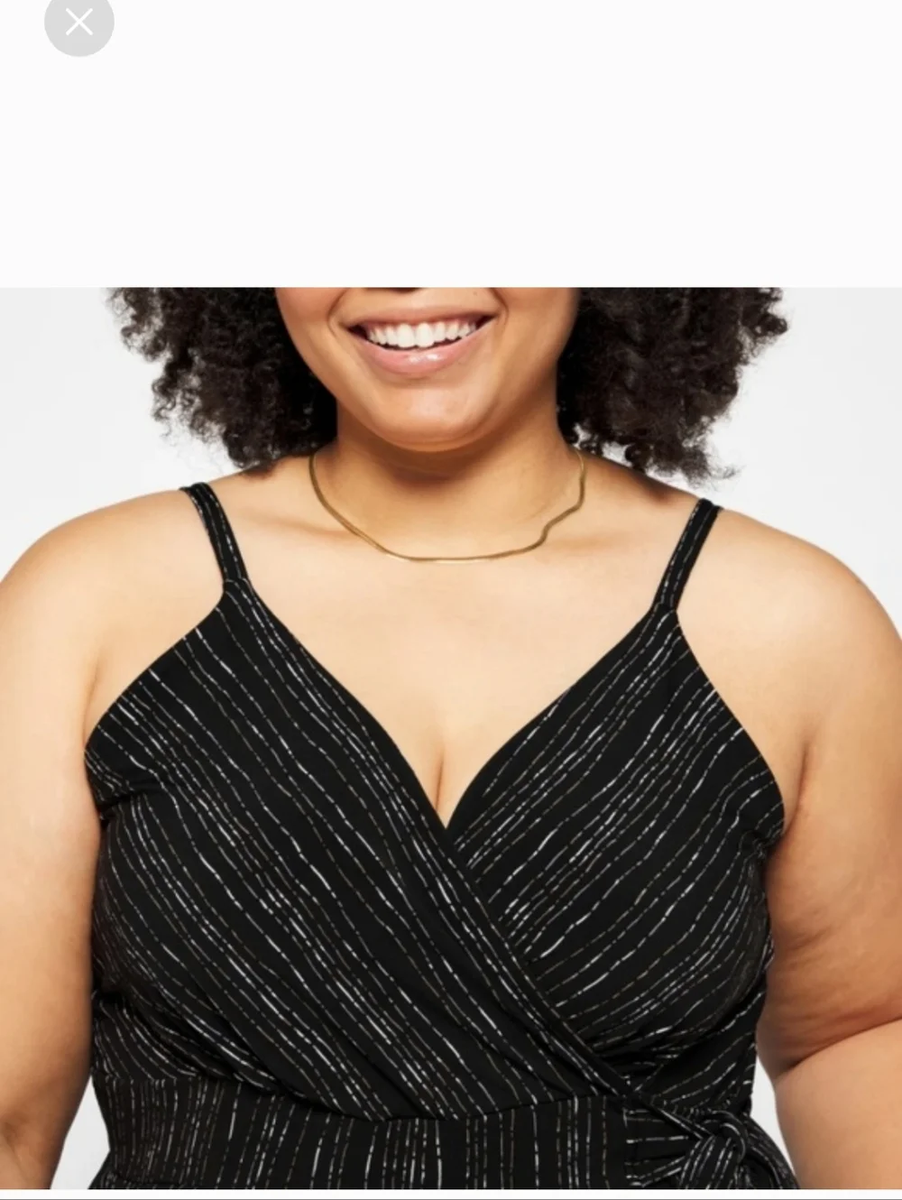 Kayleigh Sleeveless Black Striped Jumpsuit - Picture 9 of 9